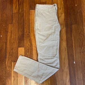 NWOT | Low Rise Beige Uniqlo Cotton Pants